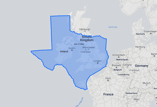 Texas Compared to England