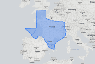 Texas Compared to France