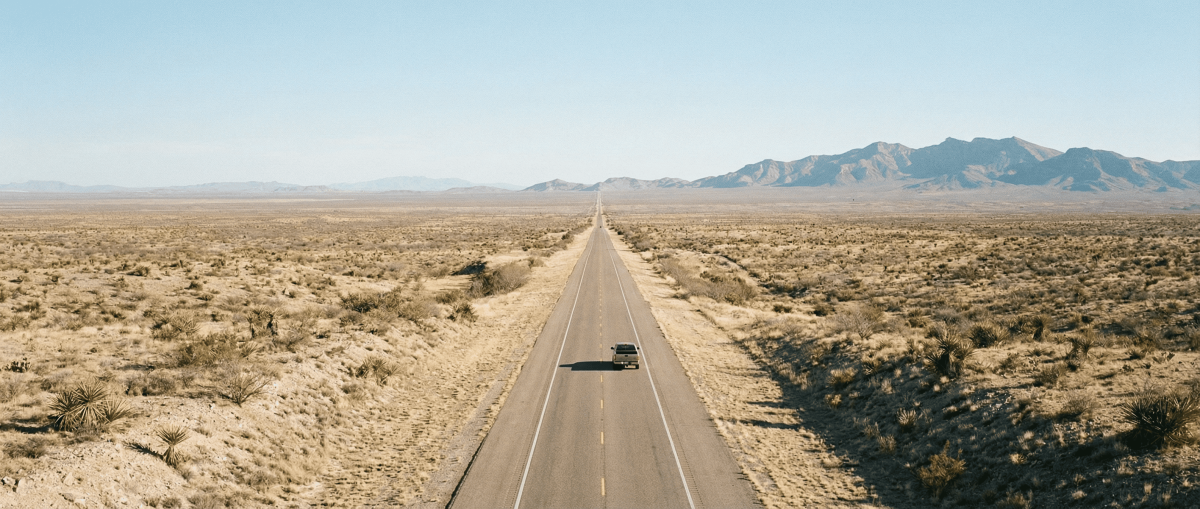 Six hundred miles of West Texas highway stands between El Paso and the rest of the state. Most people have never made the drive. The ones who have tend to go back.