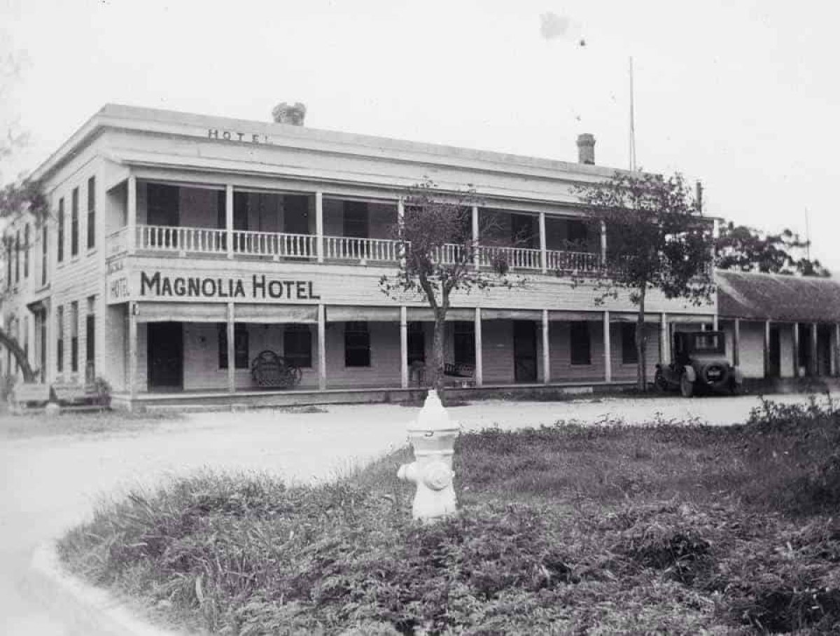 The Magnolia Hotel in 1920  Photo Credit : Erin Wallace Ghedi