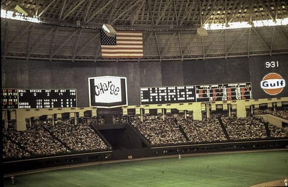 AstroTurf at the Houston Astrodome  Photo Credit : Wikimedia Commons