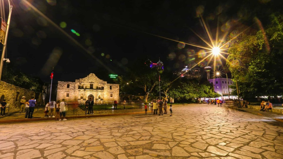 The Alamo at Night